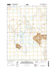 Warm Springs Butte 2017 topographic map thumbnail