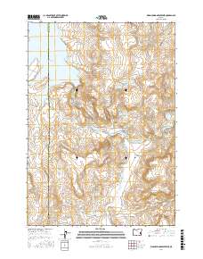 Warm Springs Reservoir 2017 topographic map thumbnail