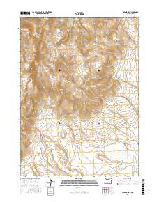Warner Peak 2017 topographic map preview