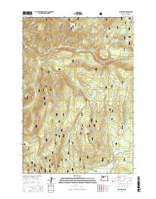 Wolf Peak 2017 topographic map thumbnail