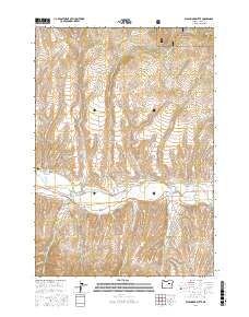 Wolfinger Butte 2017 topographic map thumbnail