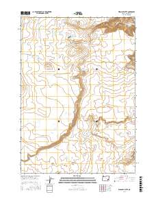 Wrangle Butte 2017 topographic map thumbnail