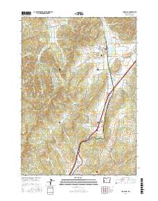 Yoncalla 2017 topographic map preview