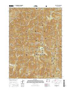York Butte 2017 topographic map thumbnail