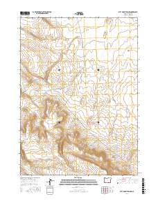 Acty Mountain NW 2017 topographic map thumbnail
