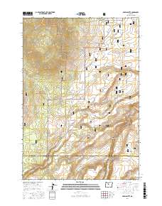 Akawa Butte 2017 topographic map thumbnail