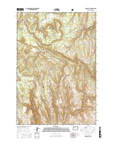 Akers Butte 2017 topographic map thumbnail