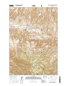 Aldrich Mountain North 2017 topographic map thumbnail