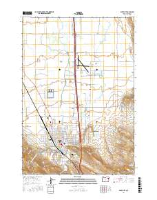 Baker City 2017 topographic map thumbnail