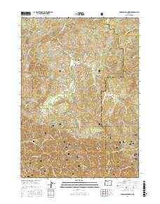 Barklow Mountain 2017 topographic map thumbnail