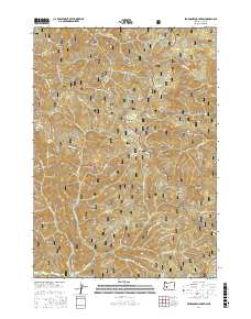 Bearbones Mountain 2017 topographic map preview