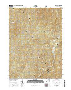 Bosley Butte 2017 topographic map thumbnail