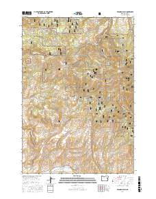 Brannan Gulch 2017 topographic map thumbnail