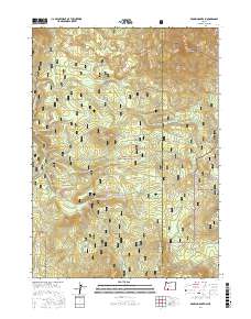 Brown Mountain 2017 topographic map thumbnail