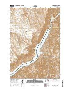 Brownlee Dam 2017 topographic map thumbnail