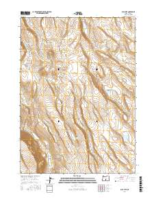 Bull Lake 2017 topographic map thumbnail