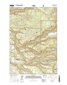Bull Run 2017 topographic map thumbnail