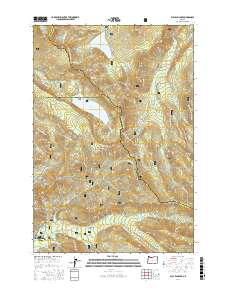 Bull Run Lake 2017 topographic map thumbnail