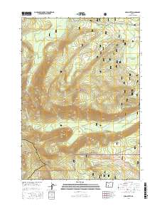 Burn Butte 2017 topographic map thumbnail