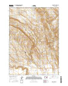 Burns Butte 2017 topographic map thumbnail