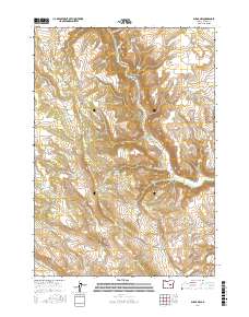 Burns NW 2017 topographic map thumbnail