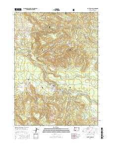 Butte Falls 2017 topographic map thumbnail
