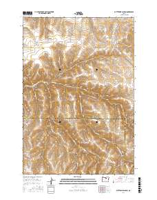 Buttermilk Canyon 2017 topographic map thumbnail
