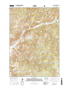 Cadle Butte 2017 topographic map thumbnail