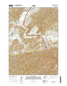 Canyonville 2017 topographic map thumbnail