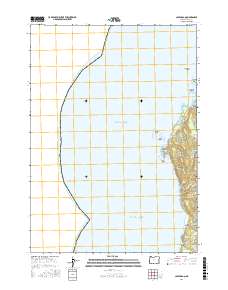 Cape Arago 2017 topographic map thumbnail