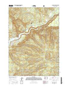 Cascade Gorge 2017 topographic map thumbnail