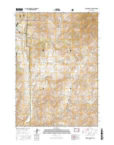 Clevenger Butte 2017 topographic map thumbnail