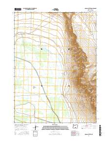 Coglan Buttes 2017 topographic map thumbnail