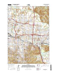 Eugene East 2017 topographic map thumbnail
