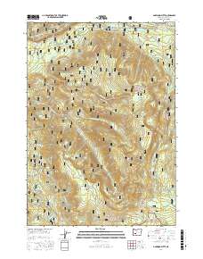 Garwood Butte 2017 topographic map thumbnail