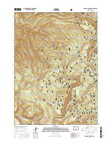 Gearhart Mountain 2017 topographic map thumbnail