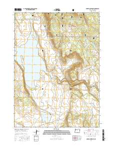Gerber Reservoir 2017 topographic map thumbnail