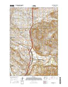 Gladstone 2017 topographic map thumbnail
