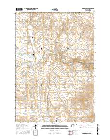 Glasgow Butte 2017 topographic map thumbnail