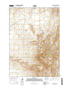 Hampton Butte 2017 topographic map preview
