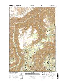 Harl Butte 2017 topographic map thumbnail