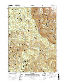 Harvey Creek 2017 topographic map thumbnail