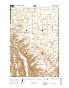 Dalreed Butte 2017 topographic map thumbnail