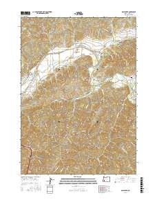 Days Creek 2017 topographic map thumbnail
