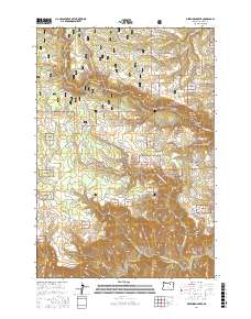 Deerhorn Creek 2017 topographic map thumbnail