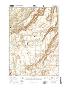Henkle Butte 2017 topographic map thumbnail