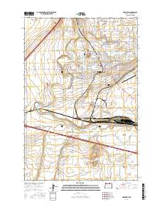 Hermiston 2017 topographic map thumbnail
