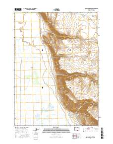 Home Creek Butte 2017 topographic map thumbnail