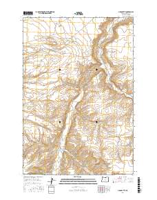 Horn Butte 2017 topographic map thumbnail