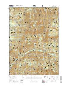 Huckleberry Mountain 2017 topographic map thumbnail